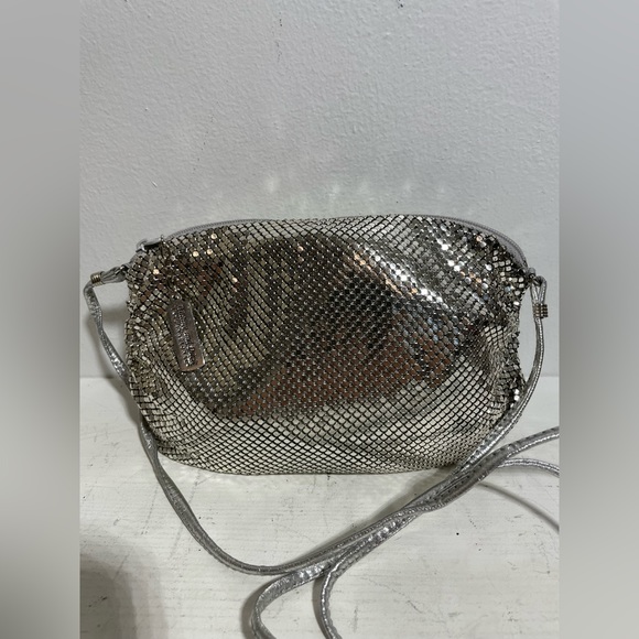 WHITING & DAVIS Vintage Silver-tone Mesh Chainmail Crossbody